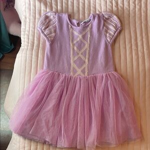 Kids Purple Tulle Princess Costume Dress